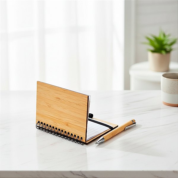 Caderno Ecológico com Caneta Lima