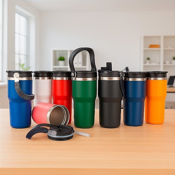 Copo Térmico 600ml Carvalho