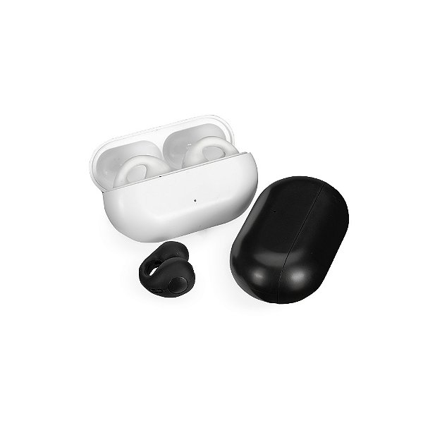 Fone de Ouvido Bluetooth com Case Carregador Madeira