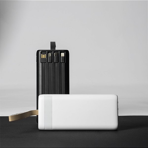 Power Bank 20.000mAh com Lanterna e Multissaídas Gaia