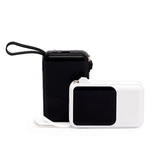 Power Bank 10.000mAh com Lanterna e Multissaídas Malibu