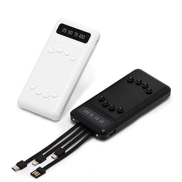 Power Bank 10.000mAh com Lanterna e Multissaídas Dublin