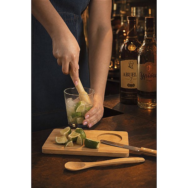Kit para caipirinha com 5 peças em bambu Bergen
