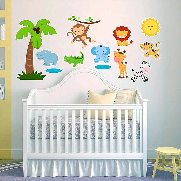 Adesivo de Parede Infantil Safari