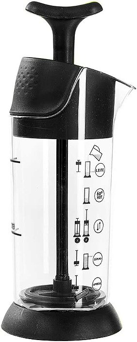 Espumador De Leite Pressca 220ML - Preto