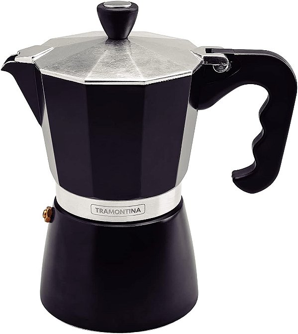 Cafeteira Italiana Tramontina Preta