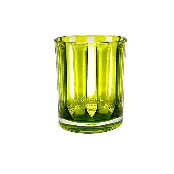 Copo Acrílico Verde Listrado