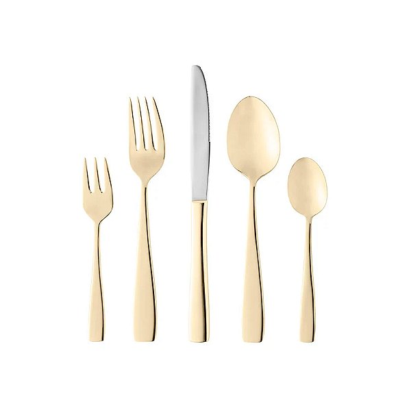 Faqueiro Pisa Dourado 30 Peças