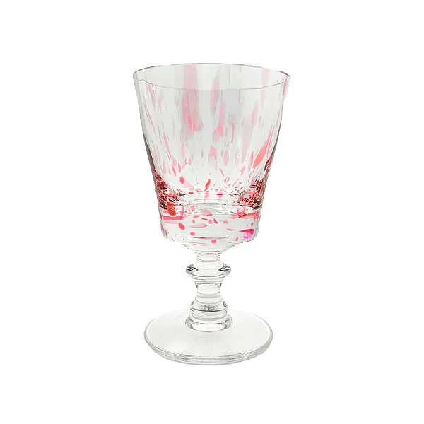 Jogo de 6 Taças Cristal Murano Rosa