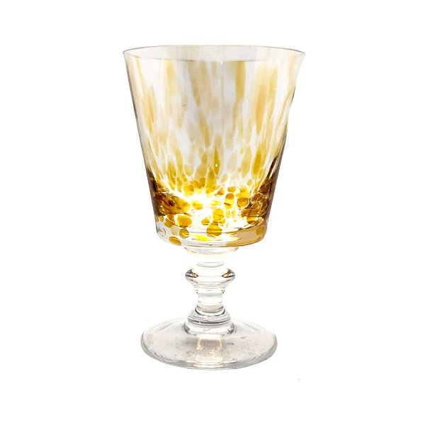 Jogo de 6 Taças Cristal Murano Amarelo
