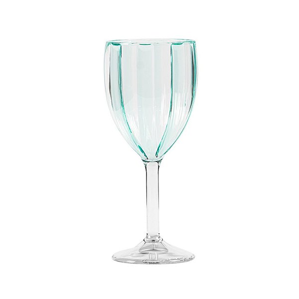 Taça Acrílico Azul Listrada
