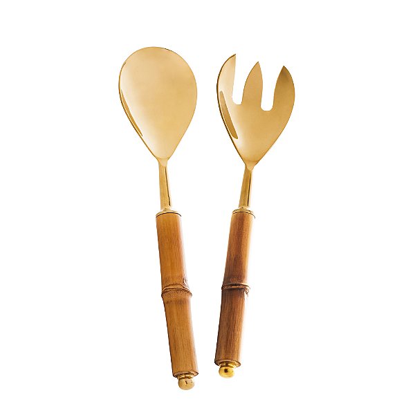 Conjunto 2 Salada Bambu Dourado
