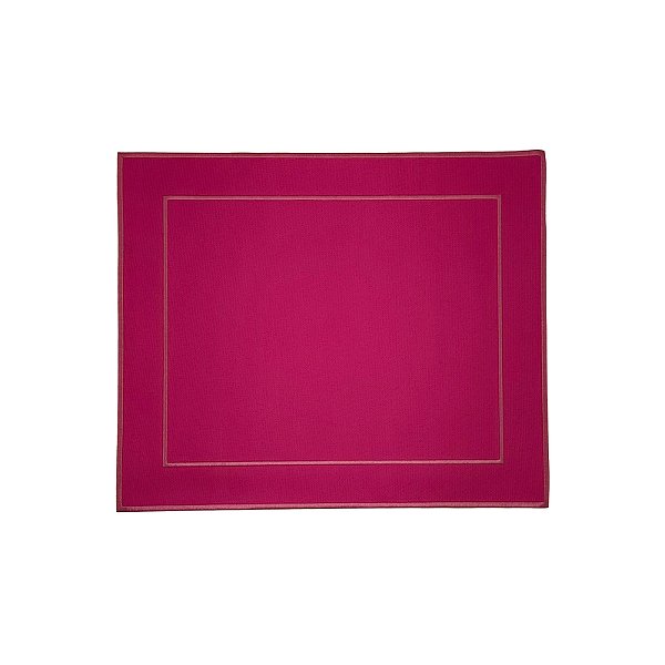 Lugar Americano Minimal Pink Bordado Rosa