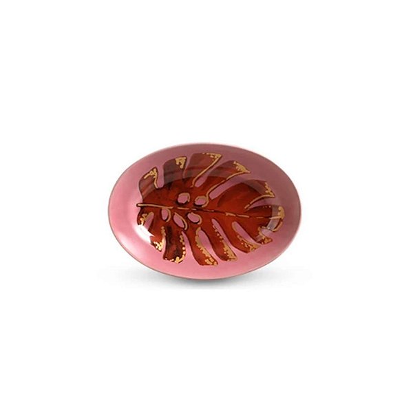 Travessa Pequena Ginger Rosa - 23x33 cm