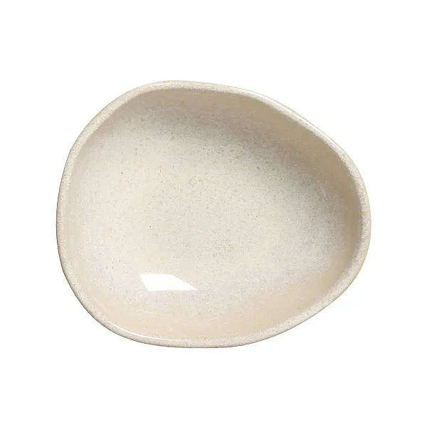 Jogo 6 pçs Cumbuca Oval Orgânico Latte 14,5x12cm