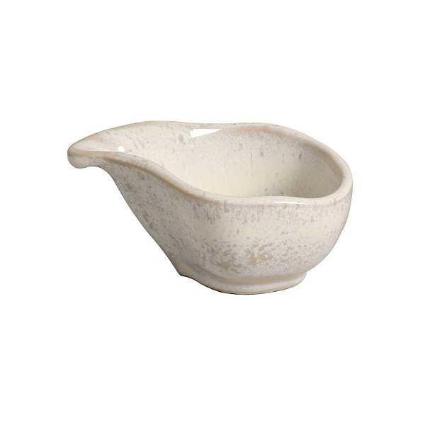 Jogo 6 pçs Molheira Oval Orgânico Latte 8x6cm