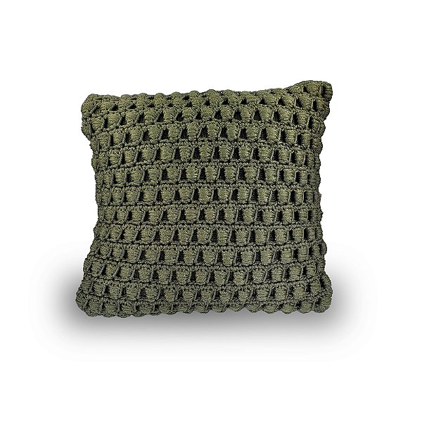 Almofada Cozumel Verde Musgo 50x50 cm