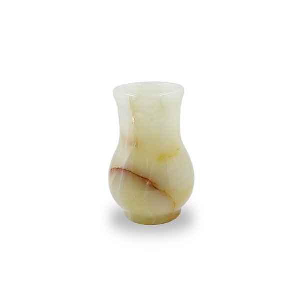 Vaso Tulipa Ônix Esverdeado 15cm