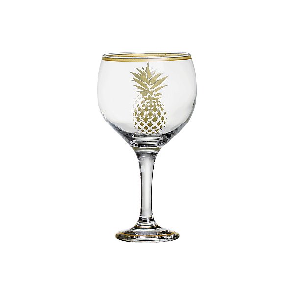 Taça Gin Abacaxi Dourado