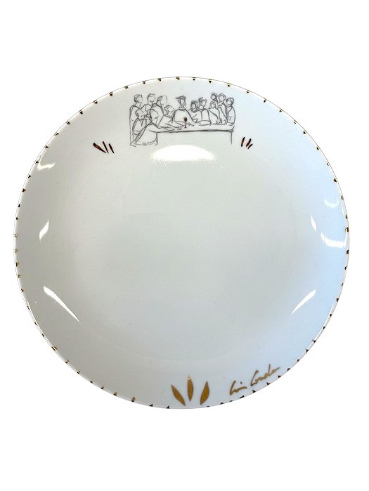 Conj. 4 Pratos Sobremesa Santa Ceia