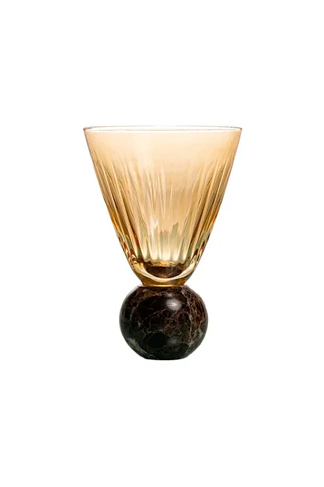 Taça de Água Mármore Âmbar 250ml