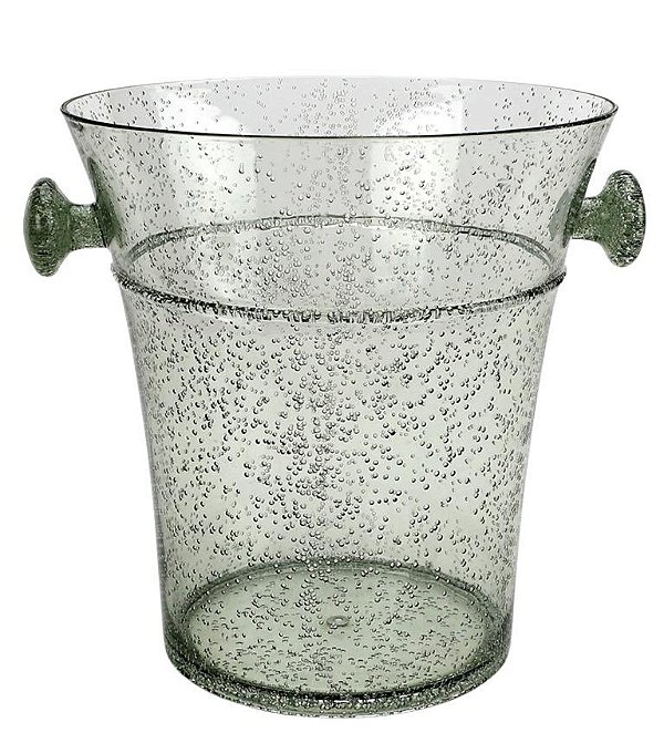 Champanheira Acrílico Verde Bolhas
