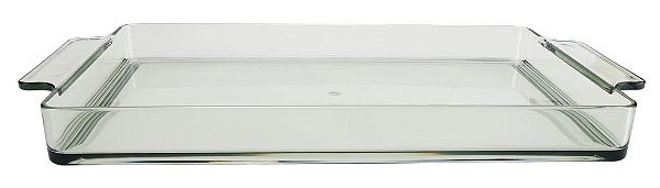 Bandeja Retangular Verde Acrílico 54,5x28,7x4,8cm