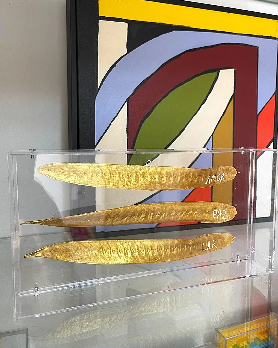 Escultura Amor Paz e Lar