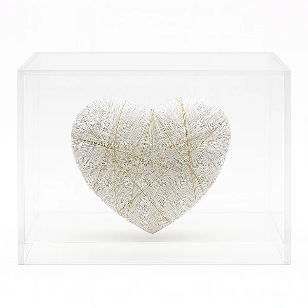 Coração Decorativo Bege G