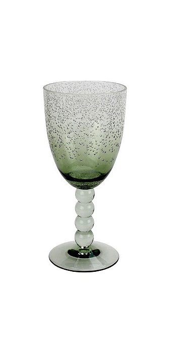 Taça Acrílico Verde com Bolhas e Bolas