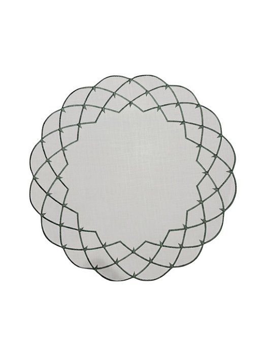 Americano Auguri Stella Bordado Verde 40cm