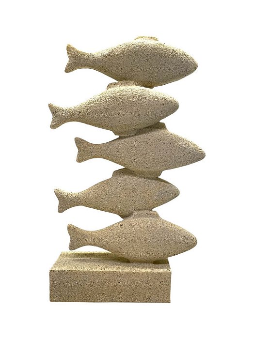Escultura Peixes em Polirresina