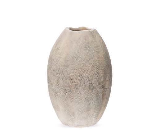Vaso Tebas M Fibra de Vidro 43,5 cm alt x30cm diam