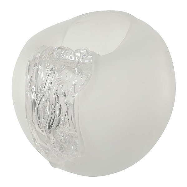 Vaso Vidro Transparente Fosco 23alt 21d