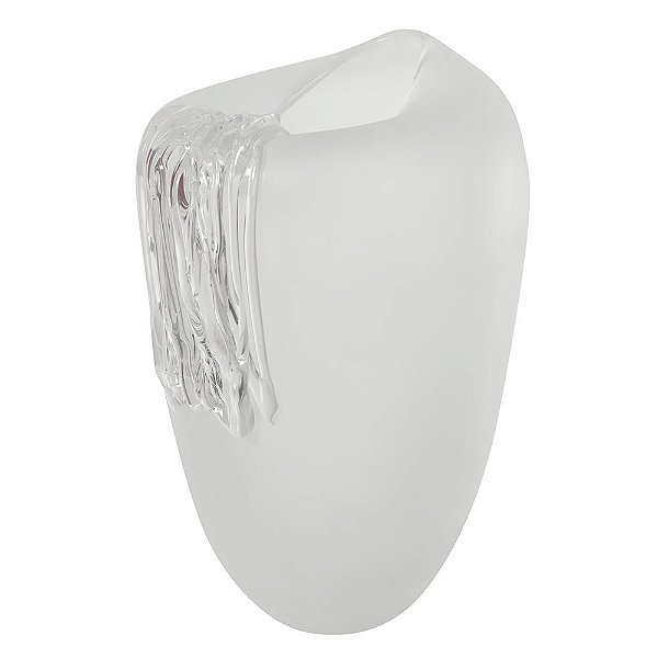 Vaso Vidro Transparente Fosco 27cm 19d
