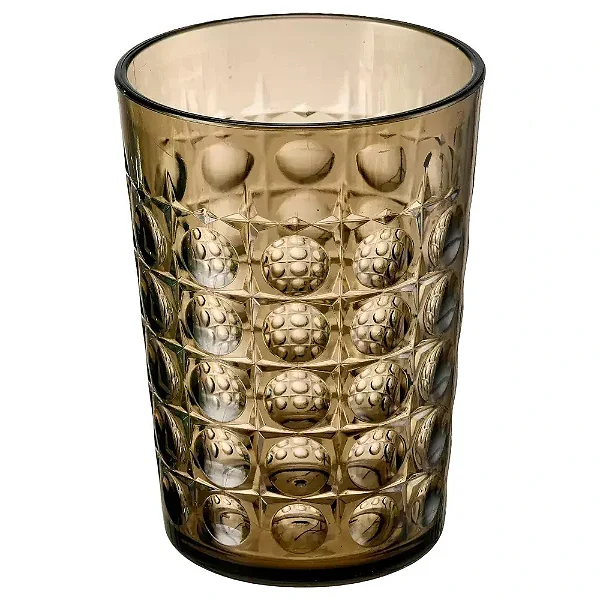 Copo Acrílico Esfera Marrom 400ml