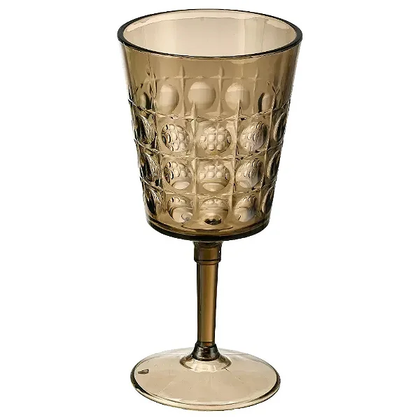 Taça Acrílico Marrom Esfera 350ml