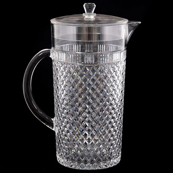 Jarra Acrílico Transparente Lapidada 2.5L