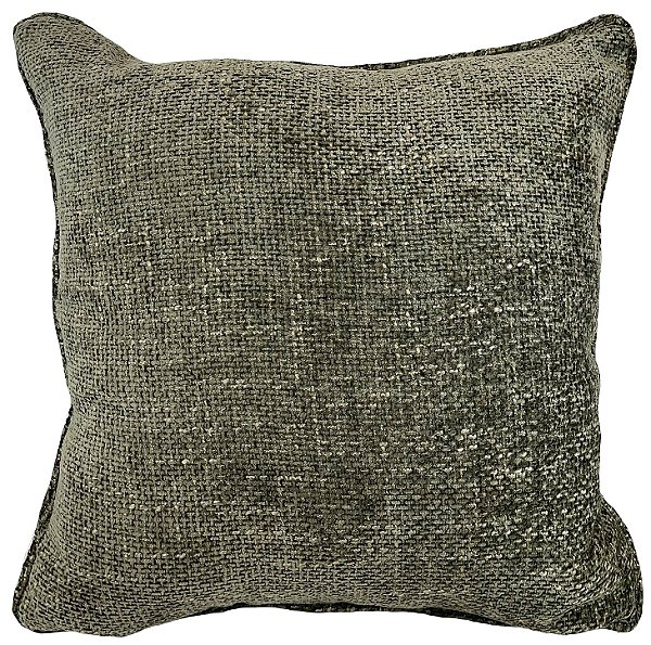 Almofada Áustria 55X55 Musgo Chenile c/ cordão