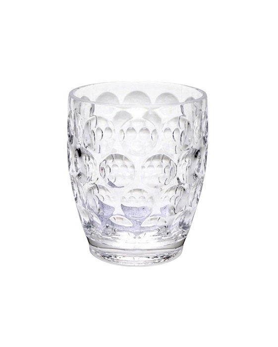 Copo Acrílico Círculos 430 ml Transparente