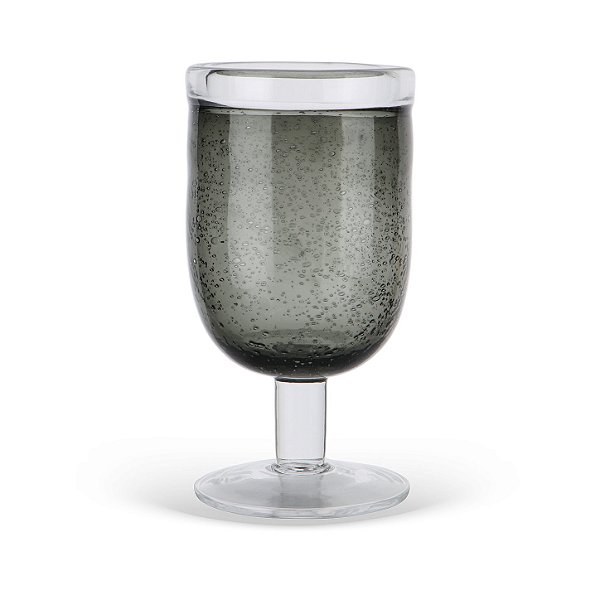 Conj 6 Taças 550ml Bubble Vidro Fumê Esverdeado GI0059