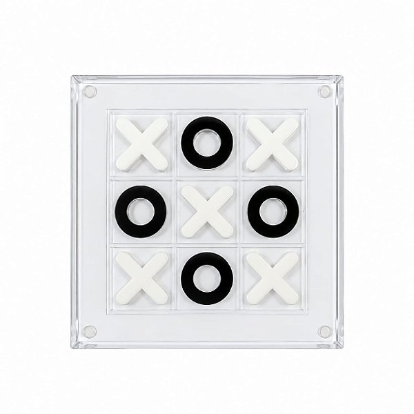 Jogo da Velha Decorativo em Acrílico 21,5x21,5cm