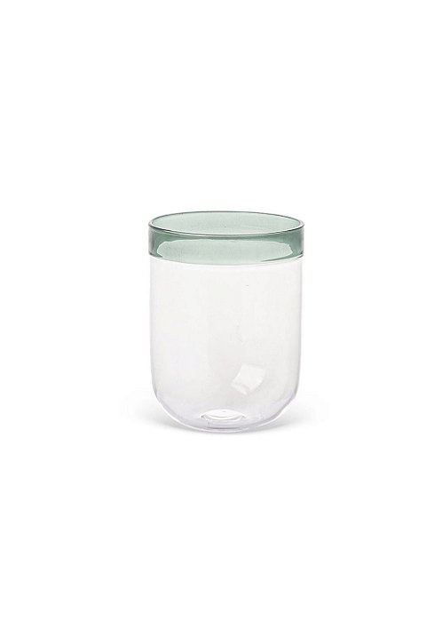 Conj 6 Copos Vidro Detalhe Verde 480ml JL0122