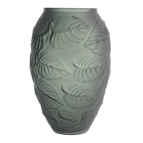 Vaso Verde em Vidro 33x21 cm OE0039