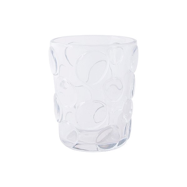 Conjunto 6 Copos Vidro Textura Bolhas 300ml WG0108