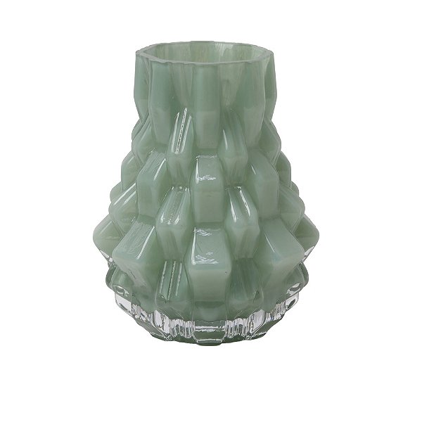 Vaso Decorativo em Vidro Verde (20Ax16D) DI0107
