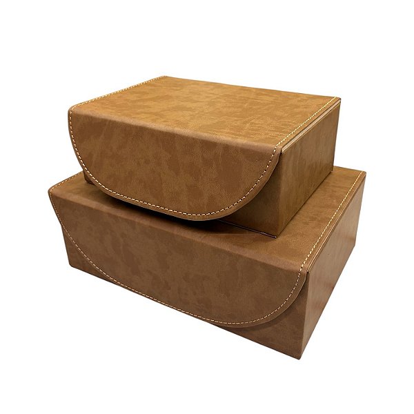 Cj. 2 Caixas Caramelo Estonado TH0163