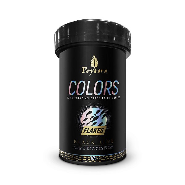 Ração Potyara Black Line Colors Flakes