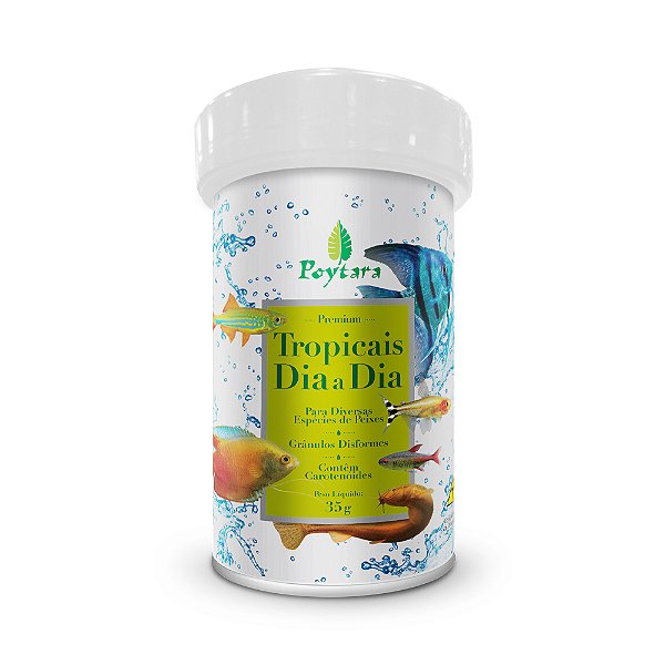 Ração Poytara para Peixes Tropicais Dia a Dia