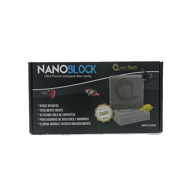 Nano Block 10 X10 X 2,5cm - 2 Unidade  -  Ocean Tech